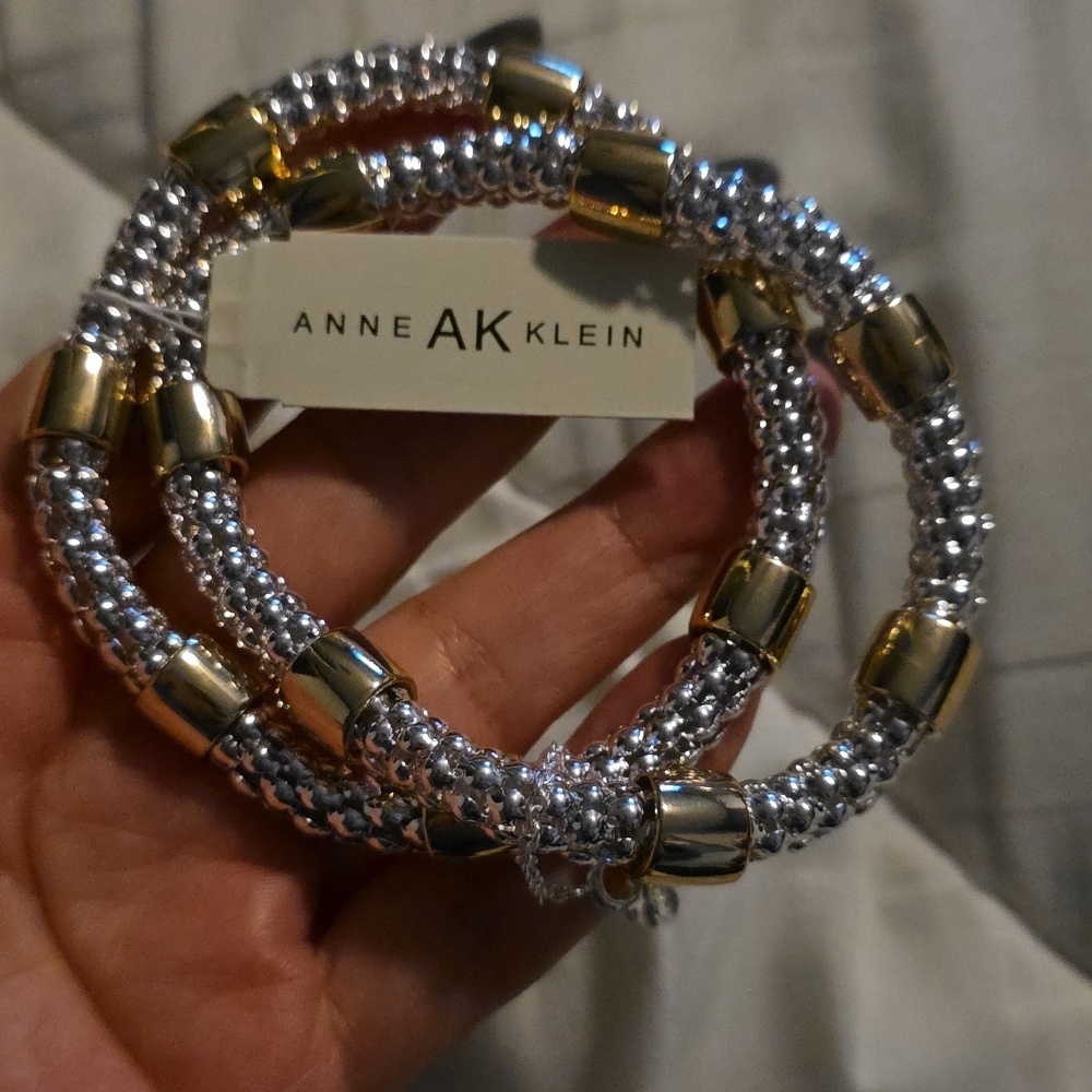 Anne KlenTwo Tone Bracelets 7.25" - Picture 2 of 4